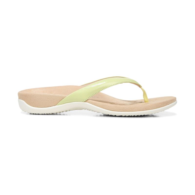 Vionic Women's Dillon Toe Post Sandal - Pale Lime
