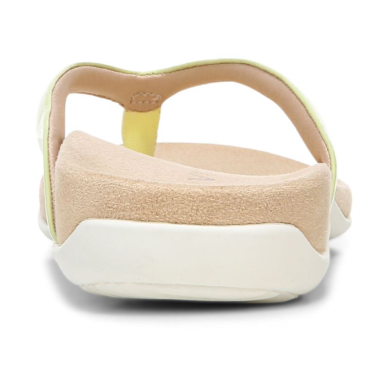 Vionic Women's Dillon Toe Post Sandal - Pale Lime