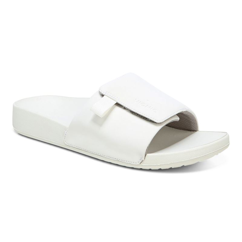 Vionic Women's Keira Slide Sandal - White - Click Image to Close