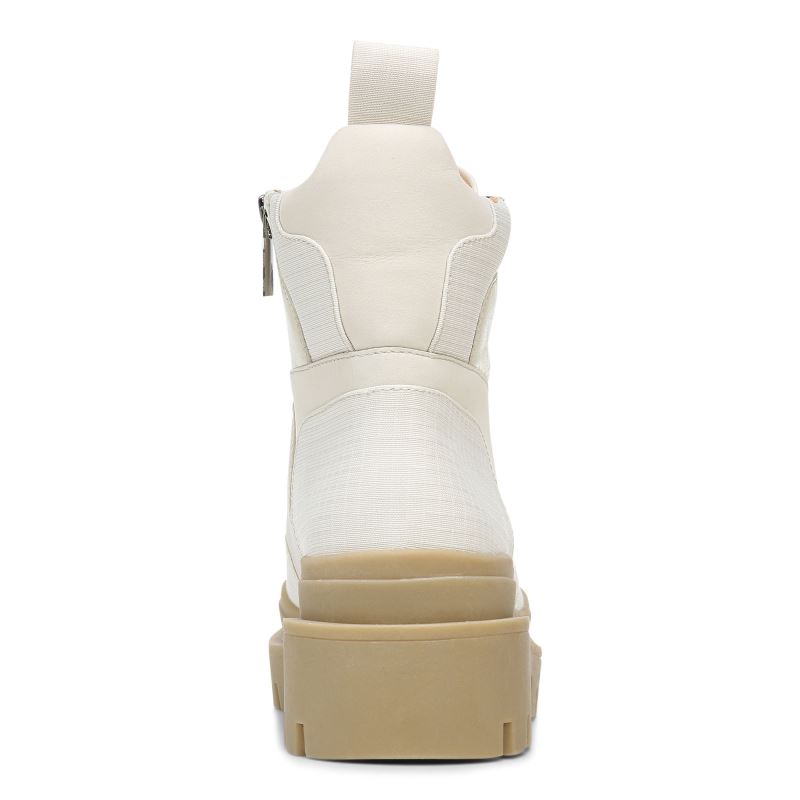Vionic Women's Jaxen Boot - Cream Leather Textile