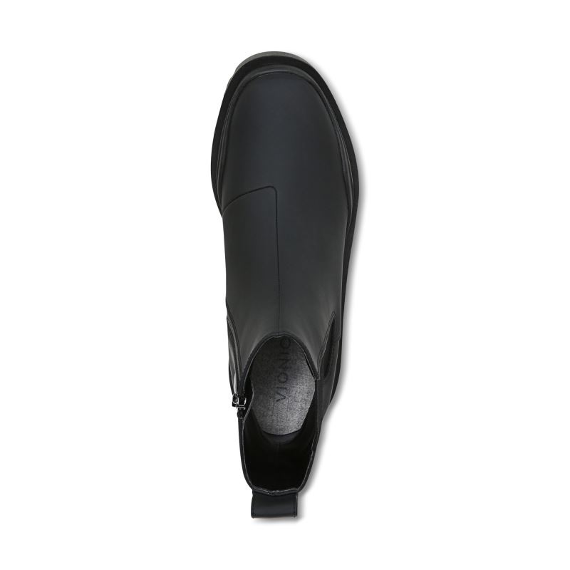 Vionic Women's Karsen Boot - Black Synthetic Rubber