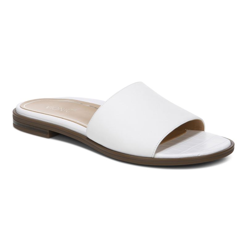 Vionic Women's Demi Slide Sandal - White