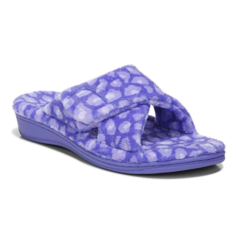 Vionic Women's Relax Slippers - Amethyst Leopard - Click Image to Close