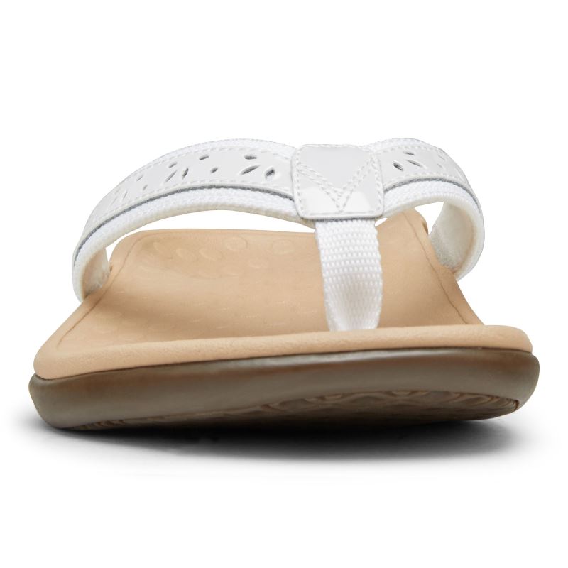 Vionic Women's Casandra Toe Post Sandal - White