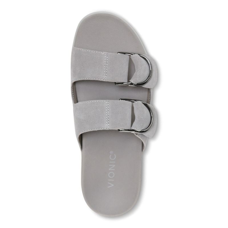Vionic Women's Corlee Slide Sandal - Light Grey