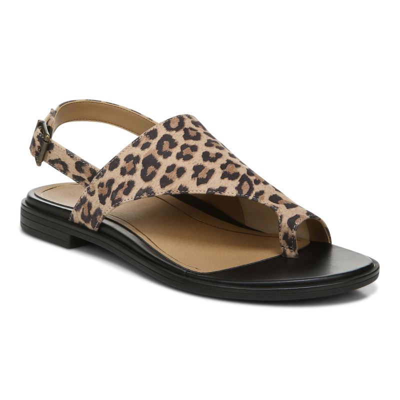 Vionic Women's Ella Sandal - Toffee Leopard