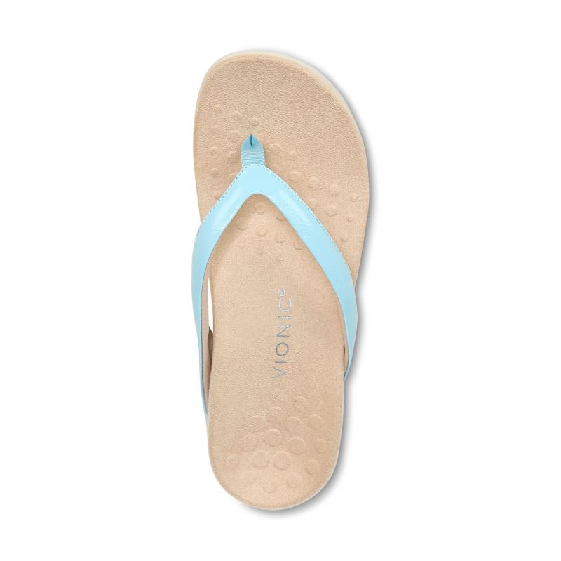 Vionic Women's Dillon Toe Post Sandal - Porcelain Blue