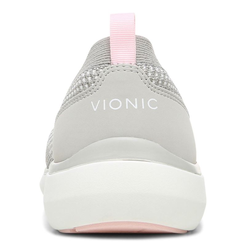 Vionic Women's Kallie Slip on Sneaker - Grey Metallic