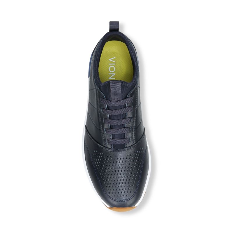 Vionic Men's Trent Sneaker - Navy Leather
