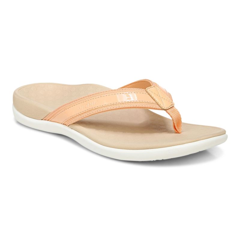 Vionic Women's Tide II Toe Post Sandal - Apricot