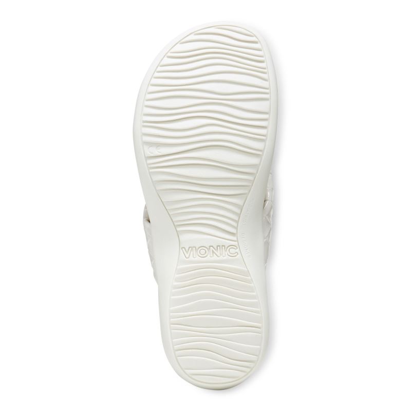 Vionic Women's Layne Toe Post Sandal - Cream