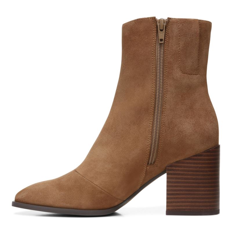Vionic Women's Harper Ankle Boot - Toffee Suede