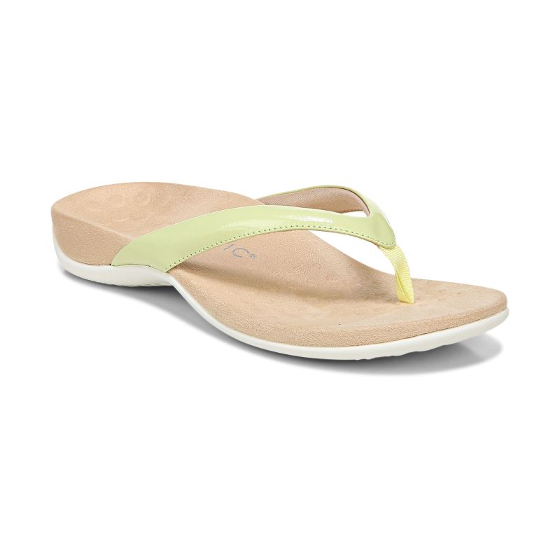 Vionic Women's Dillon Toe Post Sandal - Pale Lime