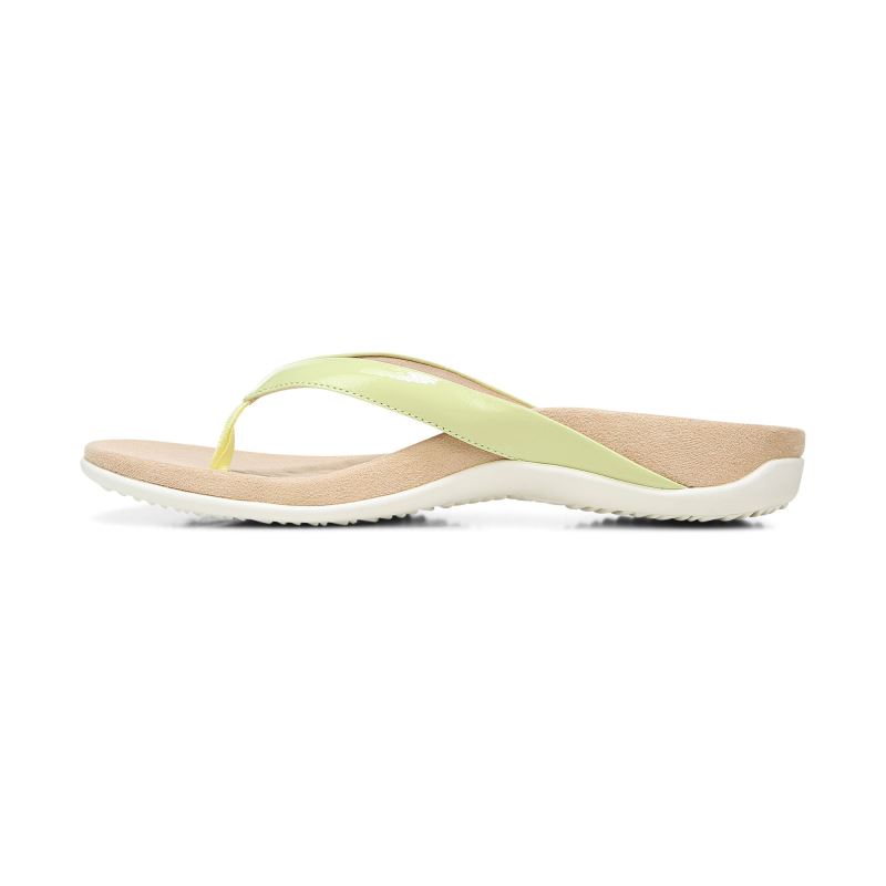 Vionic Women's Dillon Toe Post Sandal - Pale Lime