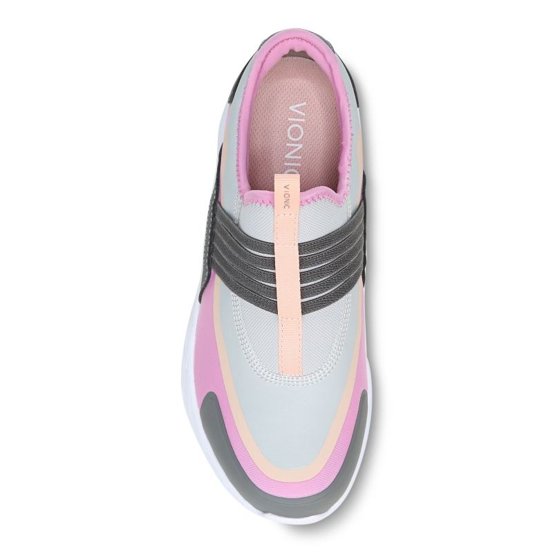 Vionic Women's Vayda Slip On Sneaker - Grey Pink