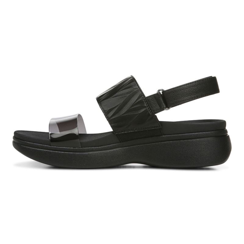 Vionic Women's Karleen Platform Sandal - Black