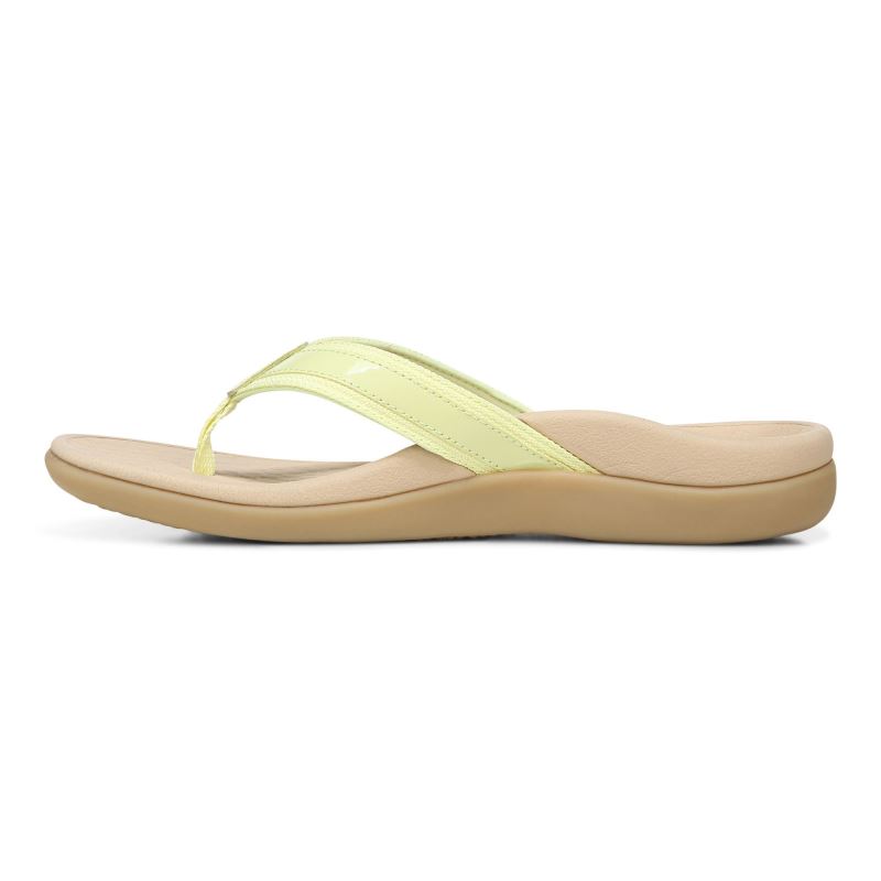 Vionic Women's Tide II Toe Post Sandal - Pale Lime