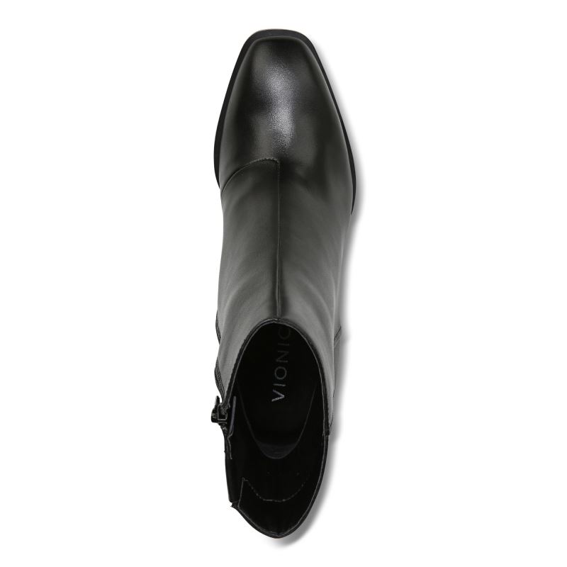 Vionic Women's Harper Ankle Boot - Black Leather