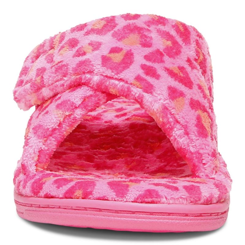 Vionic Women's Relax Slippers - Bubblegum Leopard