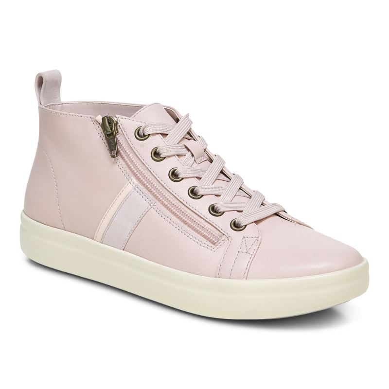 Vionic Women's Stevie High Top Sneaker - Rose - Click Image to Close