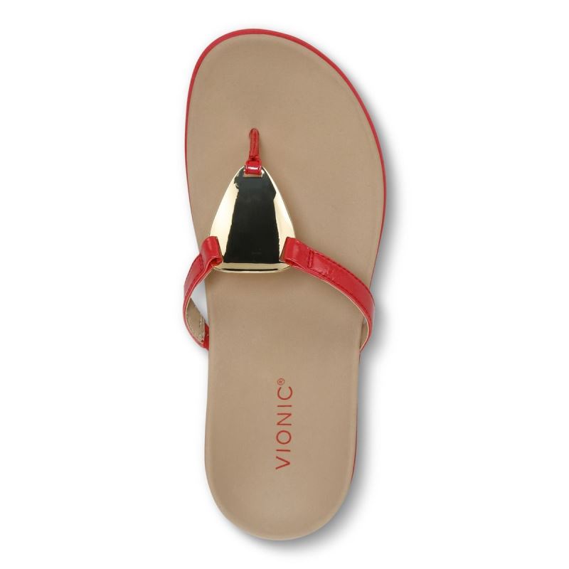 Vionic Women's Raysa Toe Post Sandal - Poppy