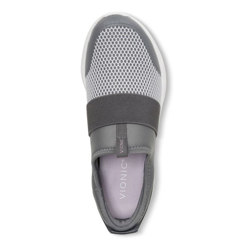 Vionic Women's Camrie Slip on Sneaker - Charcoal