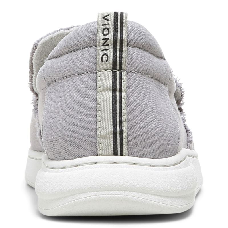 Vionic Men's Seaview Slip on Sneaker - Light Grey