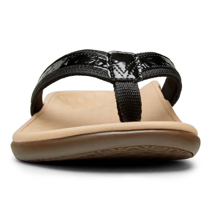 Vionic Women's Casandra Toe Post Sandal - Black