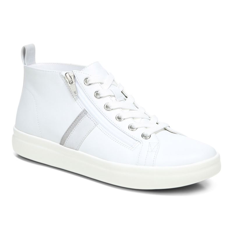 Vionic Women's Stevie High Top Sneaker - White - Click Image to Close