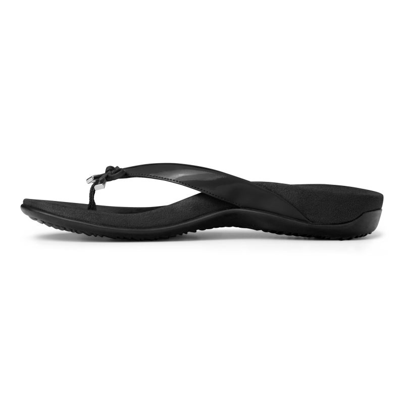 Vionic Women's Bella Toe Post Sandal - Black