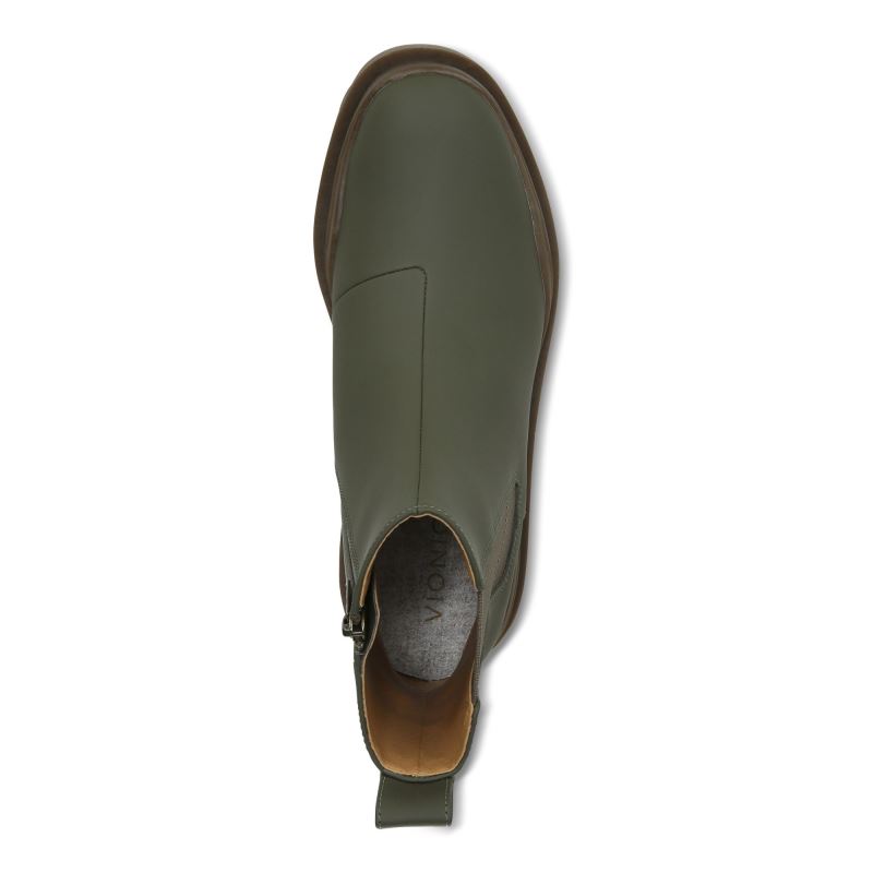 Vionic Women's Karsen Boot - Olive Synthetic Rubber