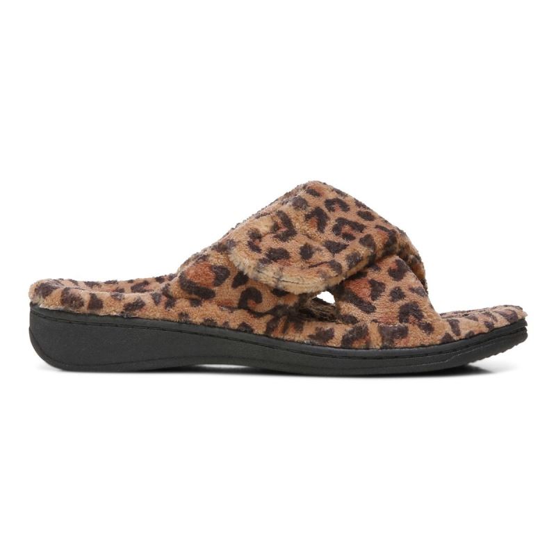Vionic Women's Relax Slippers - Brown Leopard