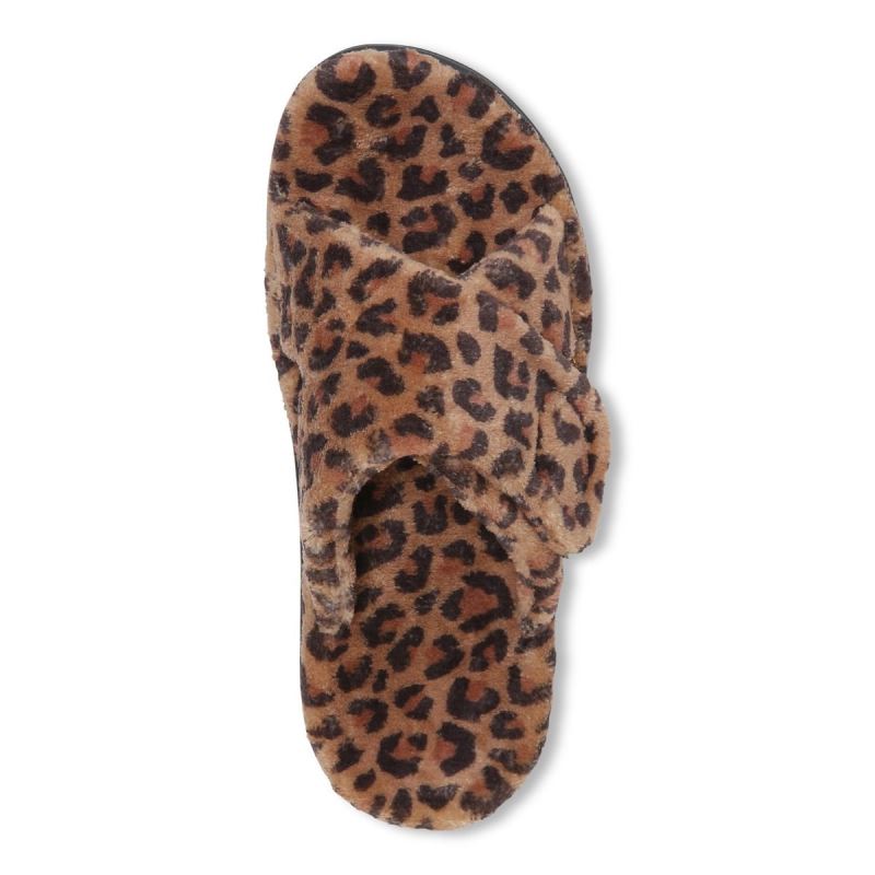 Vionic Women's Relax Slippers - Brown Leopard