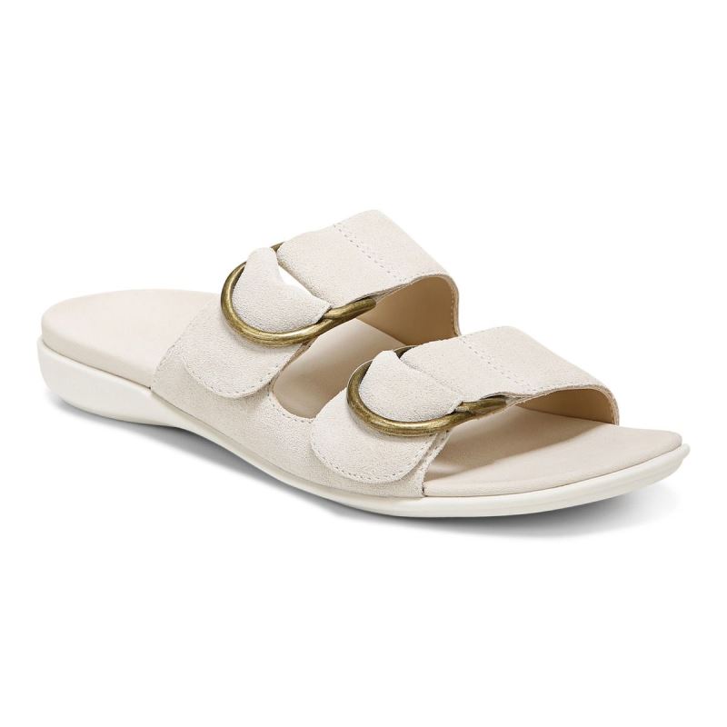 Vionic Women's Corlee Slide Sandal - Cream - Click Image to Close
