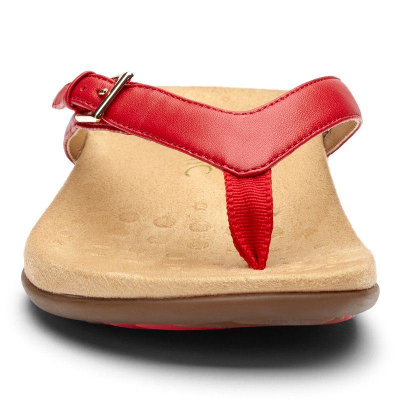 Vionic Women's Kelby Toe Post Sandal - Red