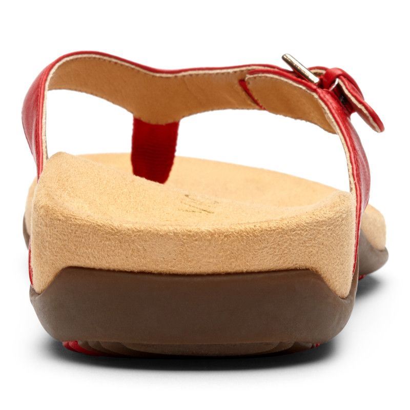 Vionic Women's Kelby Toe Post Sandal - Red