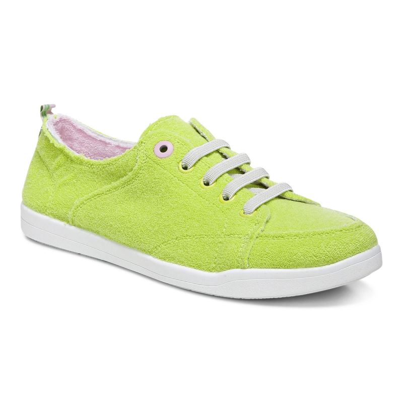 Vionic Women's Pismo Casual Sneaker - Lime Terry
