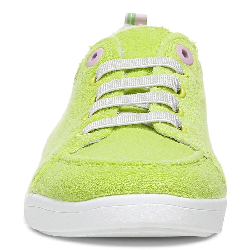 Vionic Women's Pismo Casual Sneaker - Lime Terry