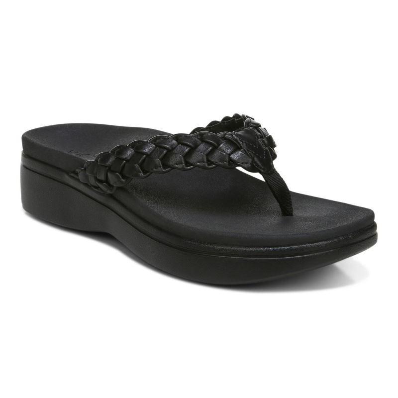 Vionic Women's Kenji Platform Sandal - Black