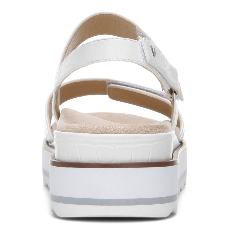 Vionic Women's Brielle Flatform Sandal - White