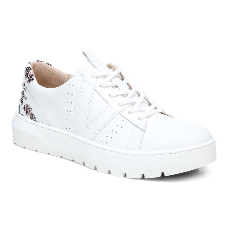 Vionic Women's Simasa Sneaker - White Leopard - Click Image to Close