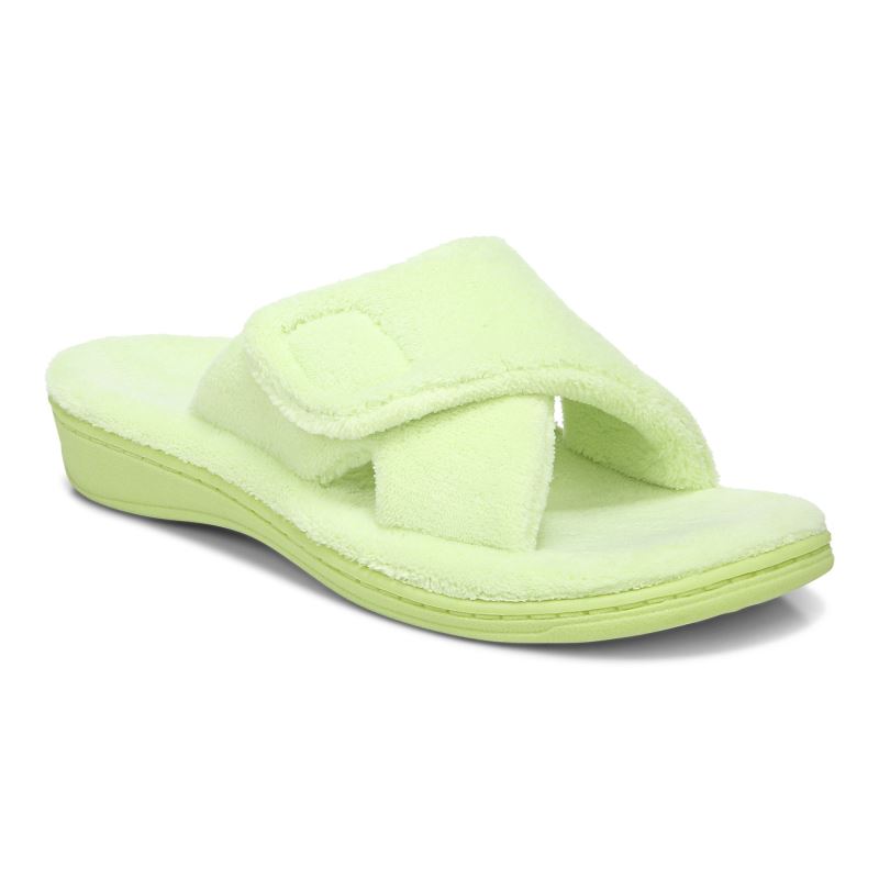 Vionic Women's Relax Slippers - Pale Lime - Click Image to Close