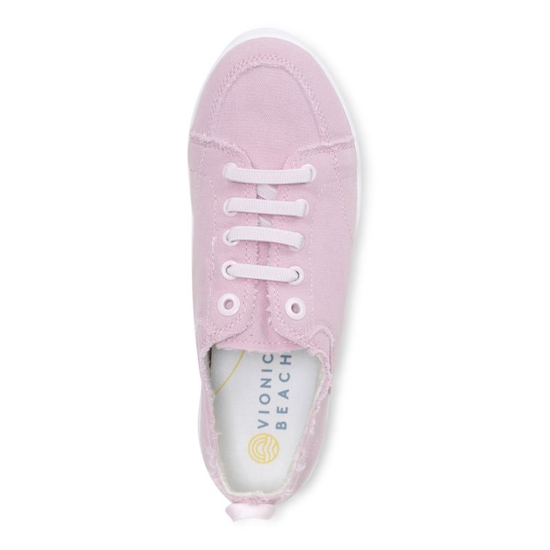 Vionic Women's Pismo Casual Sneaker - Cameo Pink Canvas
