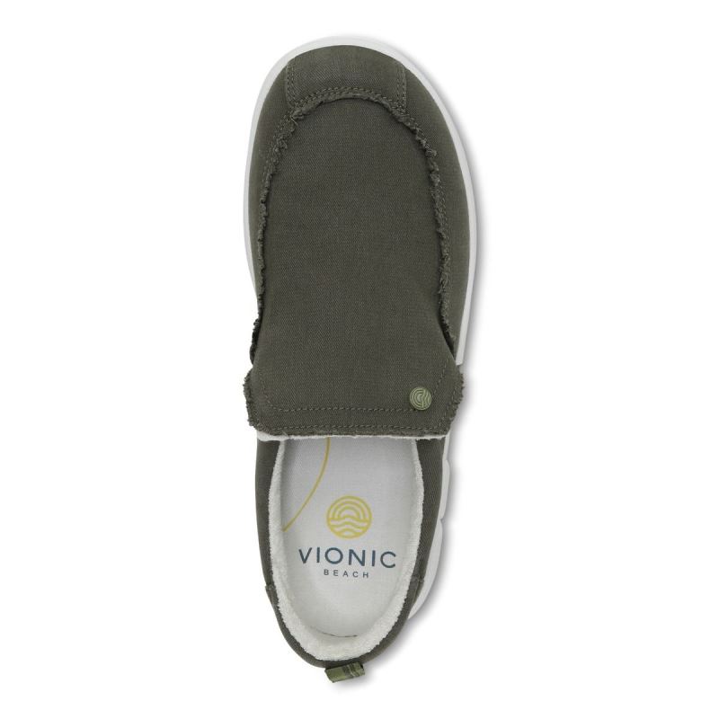 Vionic Men's Seaview Slip on Sneaker - Olive