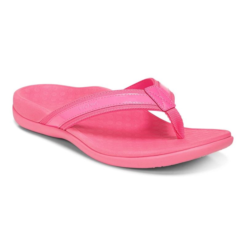 Vionic Women's Tide II Toe Post Sandal - Bubblegum - Click Image to Close