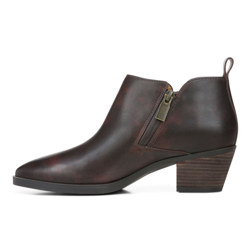 Vionic Women's Cecily Ankle Boot - Chocolate Leather