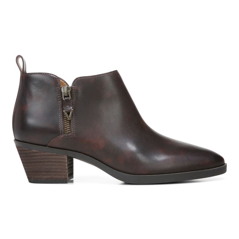 Vionic Women's Cecily Ankle Boot - Chocolate Leather