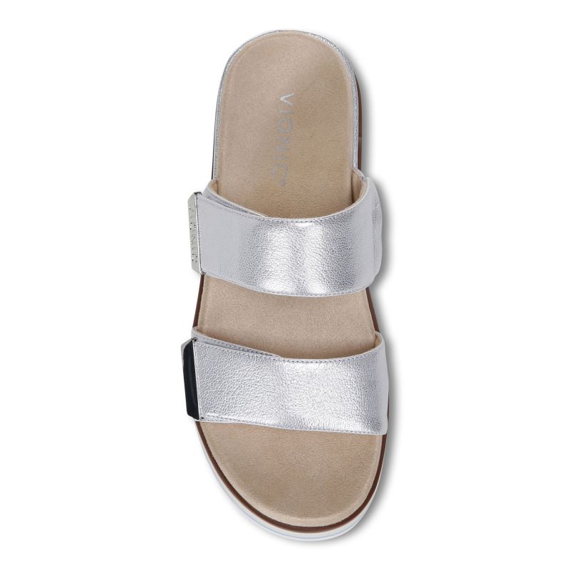 Vionic Women's Brandie Flatform Sandal - Silver