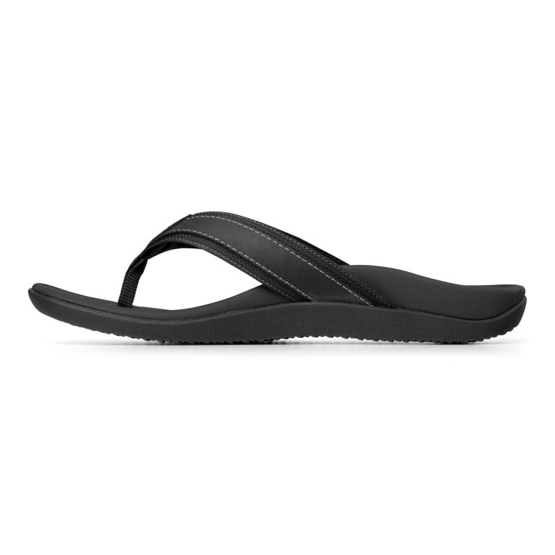 Vionic Men's Tide Toe Post Sandal - Black
