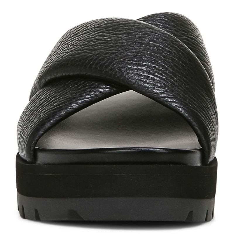 Vionic Women's Vesta Flatform Lug Sandal - Black